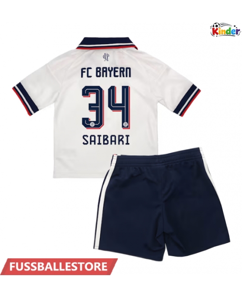 Günstige Bayern Munich Ismael Saibari #34 Auswärts Trikotsatzt Kinder 2026-27 Kurzarm (+ Kurze Hosen)